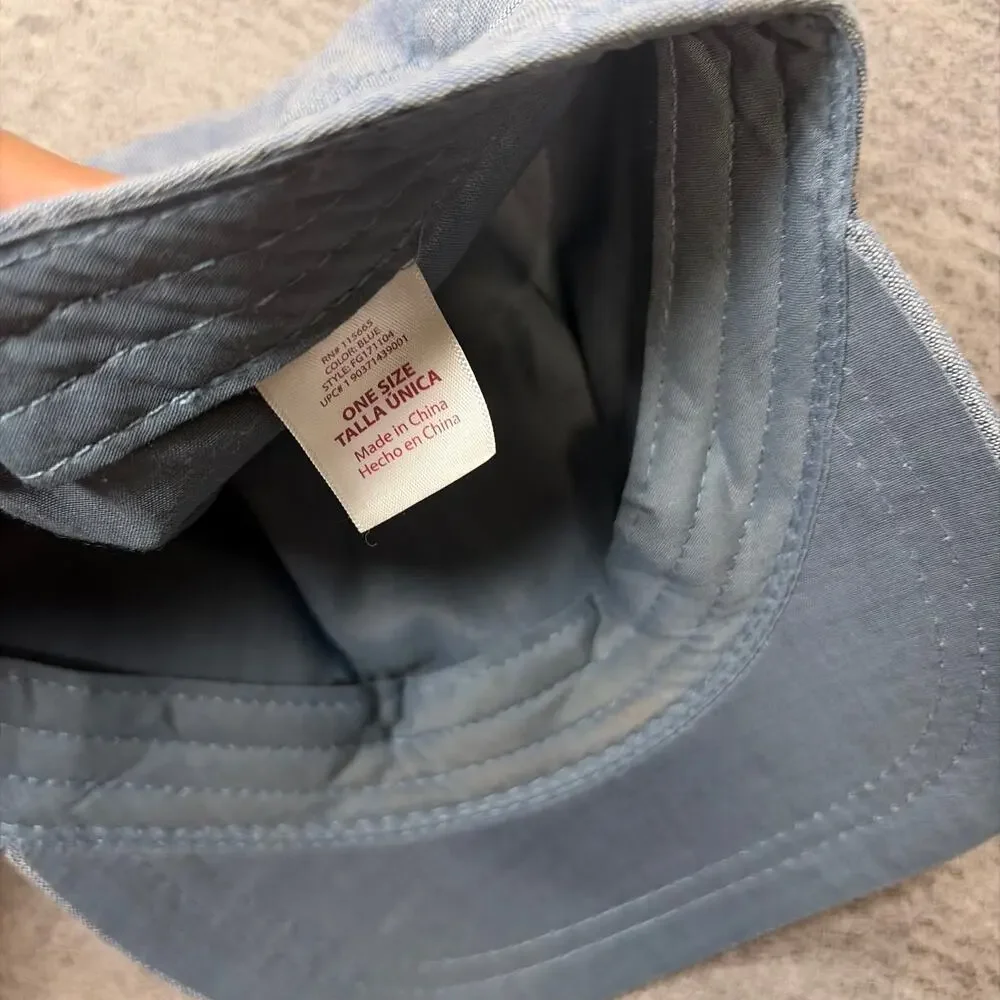 Blue Chambray Embellished Cap